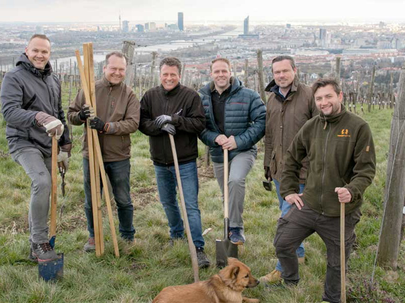 Rainer Christ, Fritz Wieninger, Thomas Podsednik, Michael Edlmoser, Gerhard J. Lobner und Thomas Huber (v.l.)