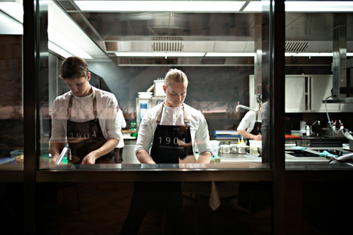 Die Küche des Restaurants