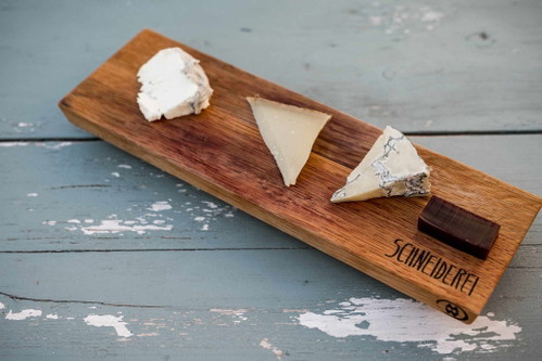 Dreierlei Käse mit Apfelgelee.