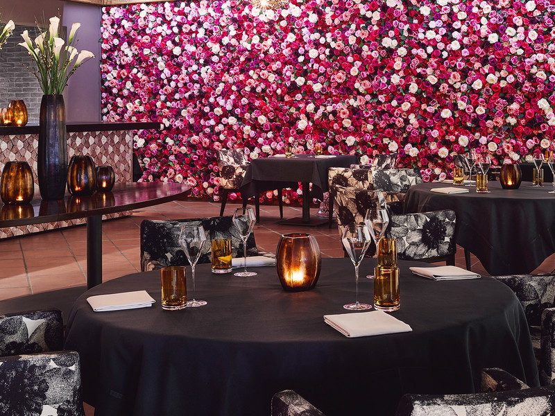 Hunderte Rosen zieren das neue Restaurant in Ascona. 