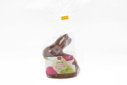 PLATZ 10 – 86 PUNKTEVollmilch Schoko-Osterhase (Rosengarten)Gekauft bei: denn's Biomarkt, 1040 WienInhalt: 80 gPreis: 2,99 €Preis/100 g (gerundet): 3,74 €Kakaoanteil: 40% (Bio)In der Nase milchig mit Vanille und Karamell hat dieser Hase einen »angenhemen Biss«. Die Schokolade schmilzt langsam, hat eine&nbsp; gute Süße-Balance und eine zarte Bitterkeit, was auf den eher höheren Kakaoanteil zurückzuführen sein könnte. 