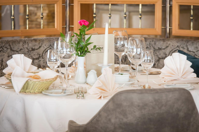 Das Restaurant im Hotel.