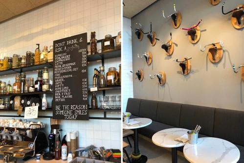 Einblicke in das Selbstbedienungs-Restaurant »Cyclist«