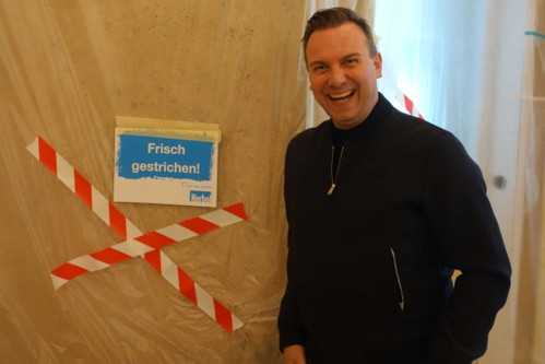 Noch ist die Villa Kellermann Baustelle – Tim Raue freut sich aber schon auf das Ergebnis.