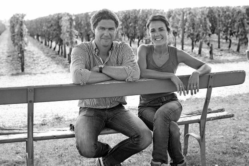 Winzer Baptiste Guinaudeau und seine Frau Julie.