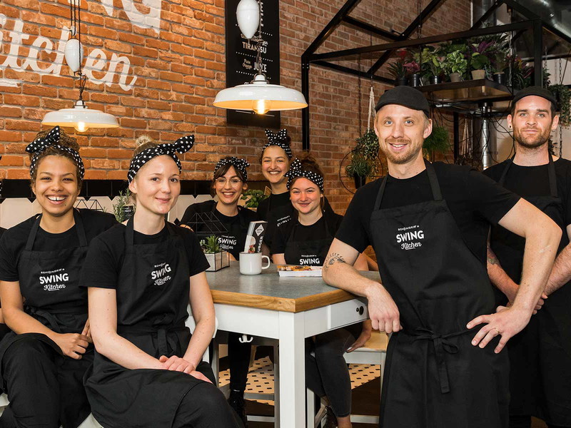 Das «Swing Kitchen» Team im neuen Berner Restaurant