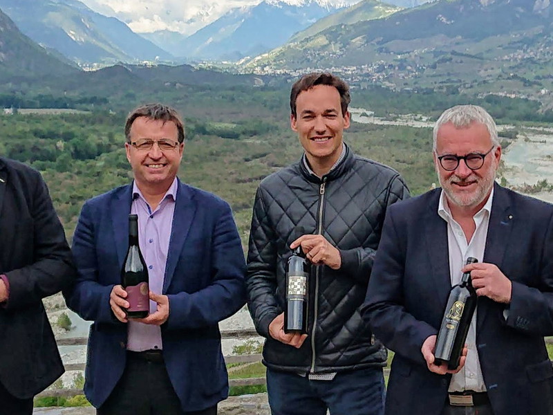 Diego Mathier, Emmanuel Carron, Patrick Revey und André Fontannaz.
 