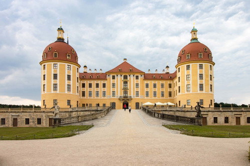 Die märchenhafte Moritzburg.