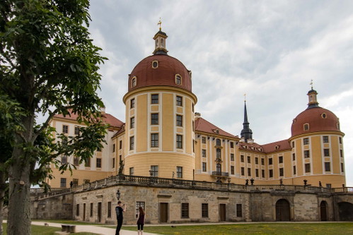 Die märchenhafte Moritzburg.