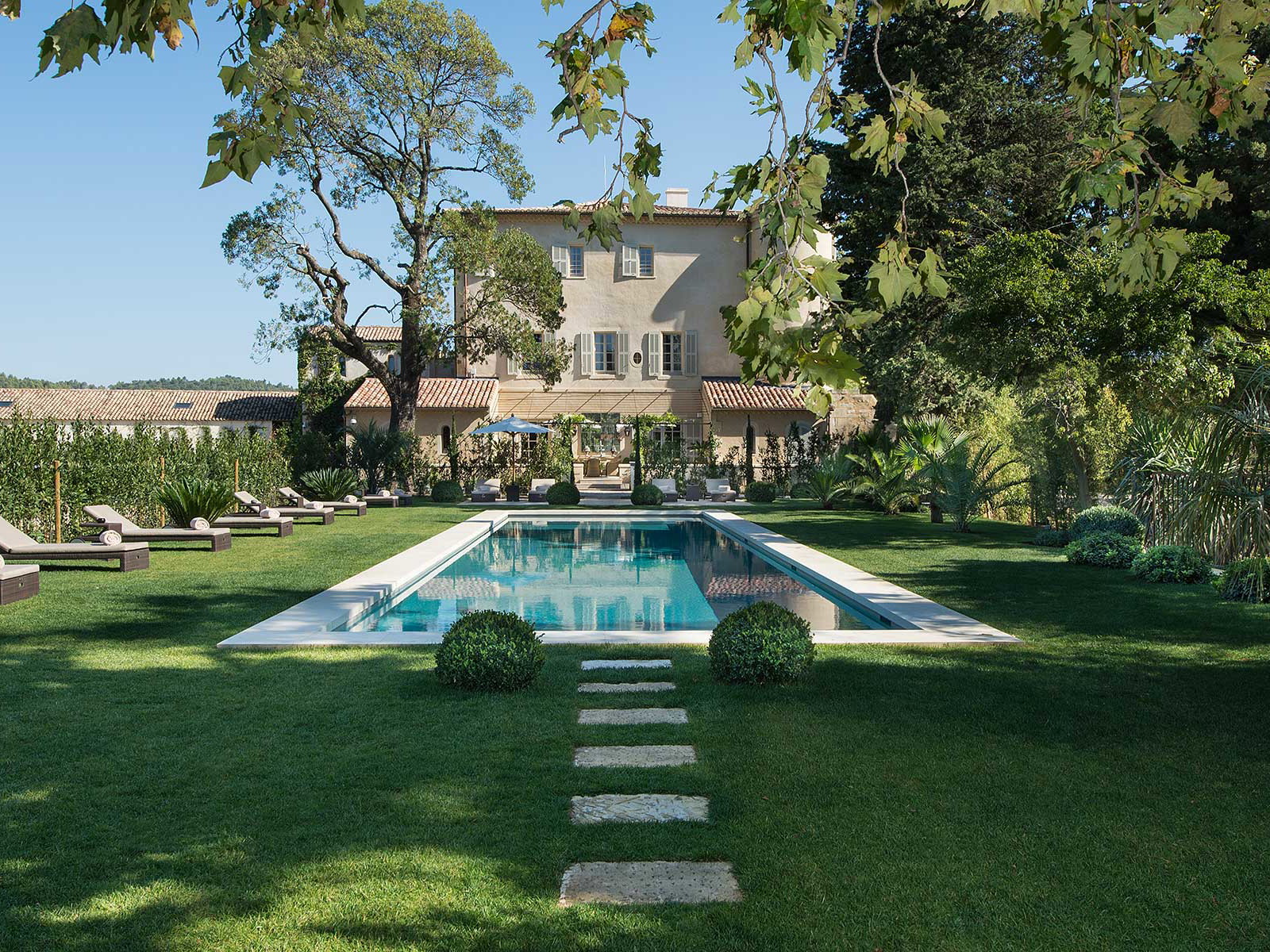 Château d’Estoublon in der Provence kann als ganzes Anwesen gemietet werden.