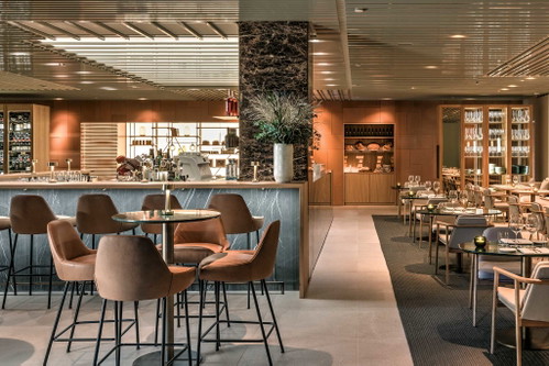 Die legendären Restaurant-Designer von Tarruella Trenchs Studio aus Barcelona kümmerten sich um jedes Detail des »Pastamara« – von der Bar bis zu den Sesseln.