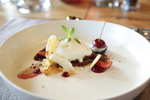 Auch im Dessert findet sich Gin.