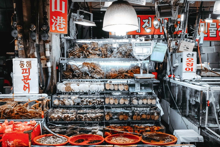 Am Fischmarkt Noryangjin findet man jedes erdenkliche Meerestier vom Plankton bis zum Wal.