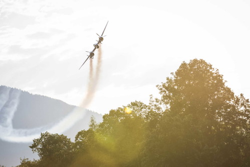 Die Flugshow »Flying Opera«.