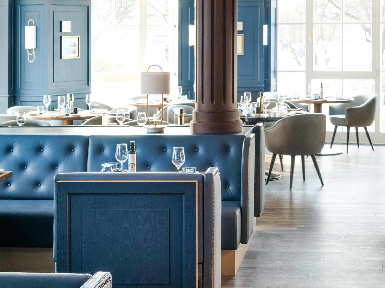 Brasserie mit hanseatischem Charme.