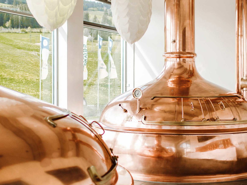 Traditionell und modern – das Sudhaus der Privat-Brauerei Zötler in Rettenberg, die Niklas Zötler in 21. Generation leitet.