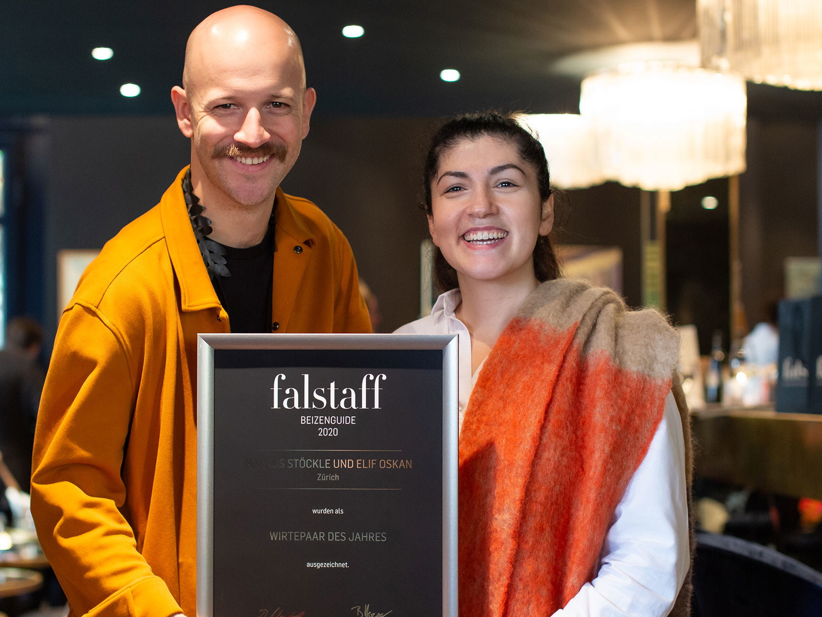 Markus Stöckle mit Elif Oskan: Das Wirtepaar des Jahres