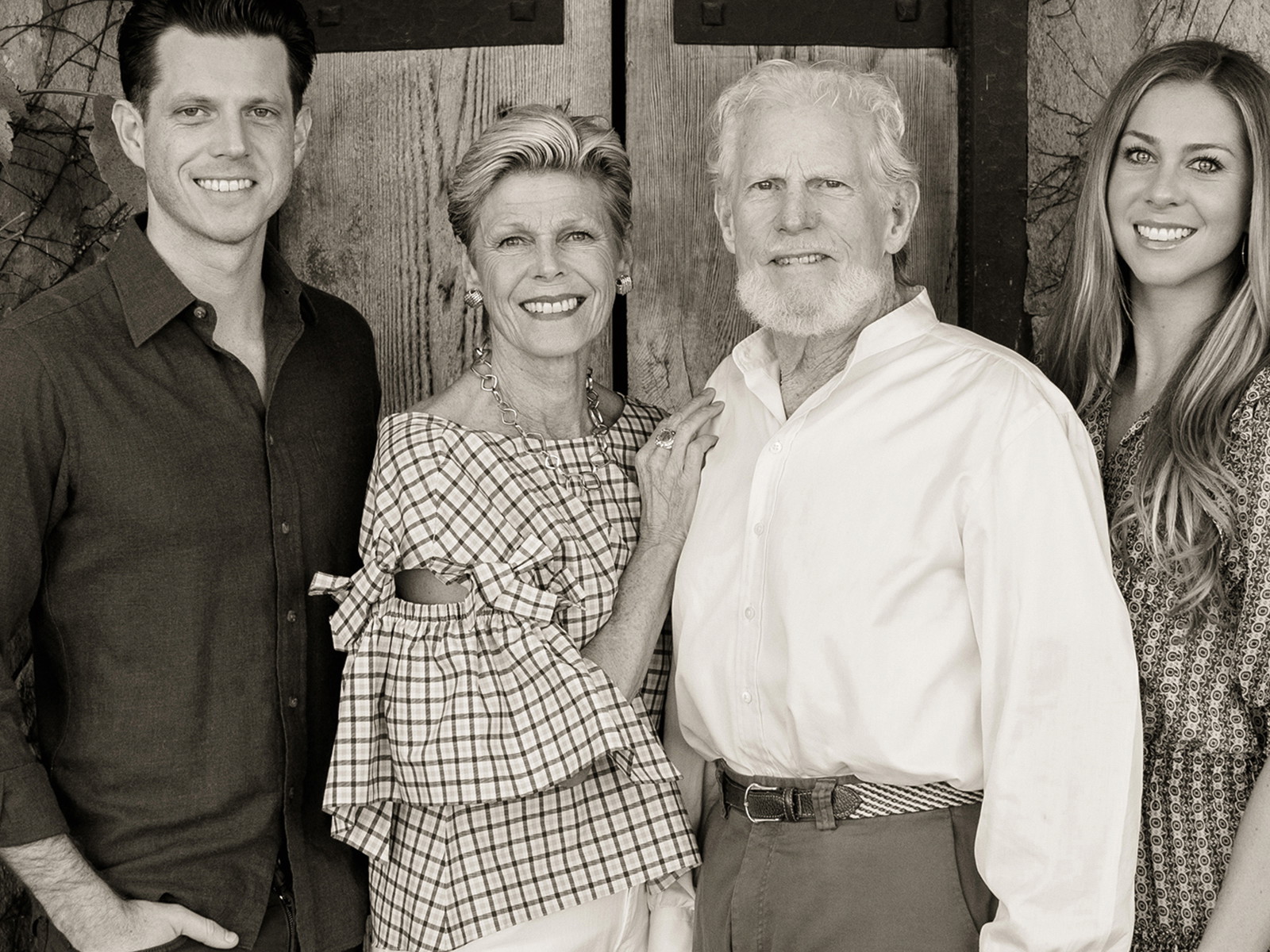 Die Harlan-Family: Sohn Will, Ehefrau Deborah, Gründer H. William »Bill« Harlan und Tochter Amanda.