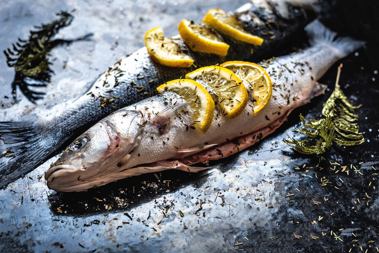Intensiver Fisch im »Sternads Restaurant Pavillon«.