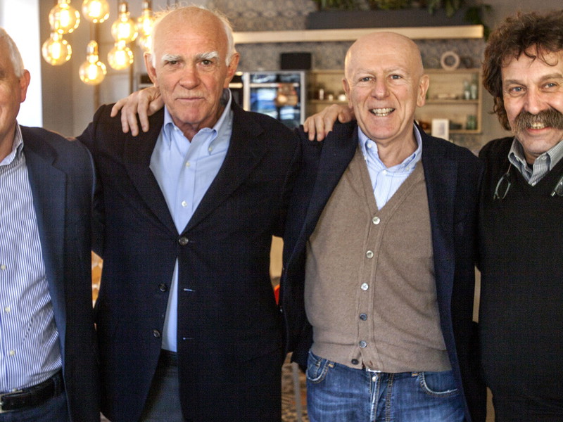 Die »vier Musketiere«: Bruno Pilzer, Vittorio Capovilla, Guido Fini Zarri und Mario Pojer