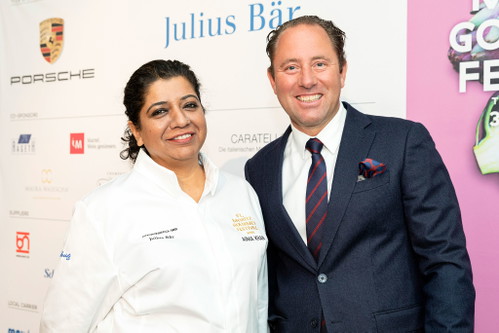 Asma Khan mit Heinz E. Hunkeler
