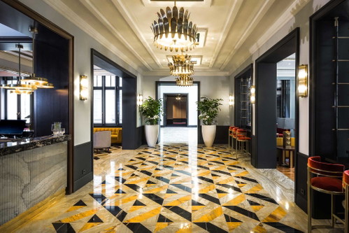 Die Lobby im »Ameron Frankfurt Neckarvillen Boutique«.