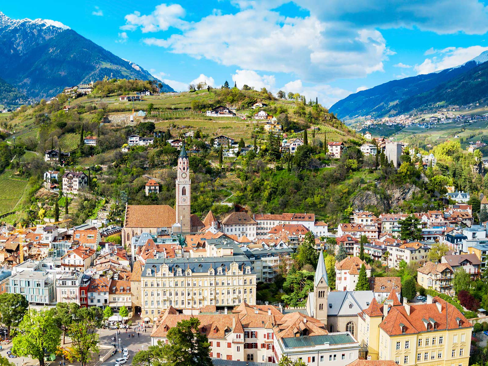 Blick auf das wunderschöne Meran
