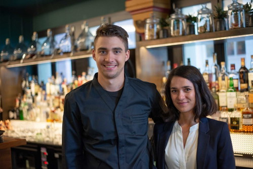 Chefkoch Daniel Zeindlhofer und Gastgeberin Ines Triebenbacher