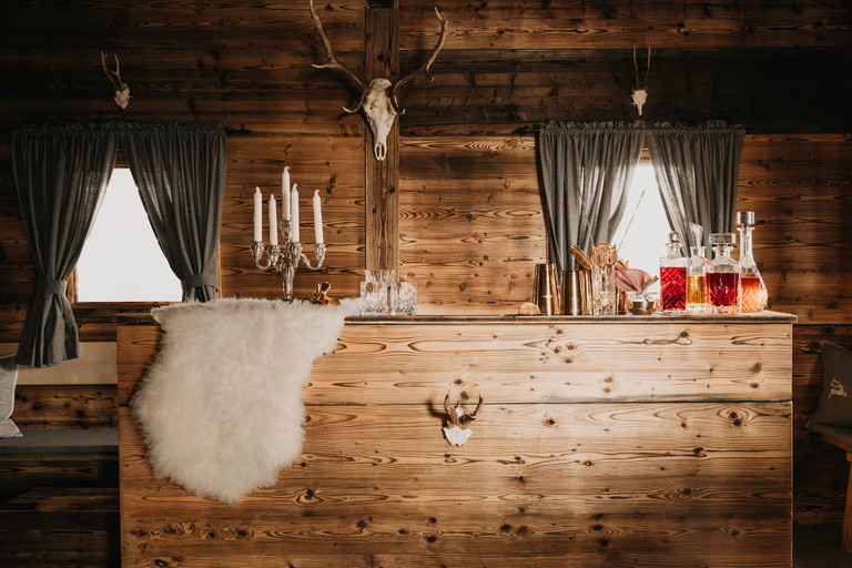 Gemütliche Atmosphäre im Chalet.