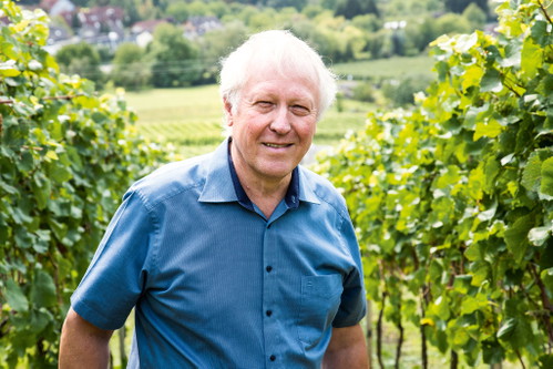 Oben: Hermann Dörflinger gehört zu den wenigen, die die Größe des Gutedels schon immer in die Flasche brachten.