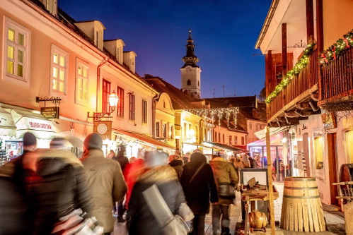 Advent auf der Flaniermeile&nbsp;Tkalčićeva in Zagreb