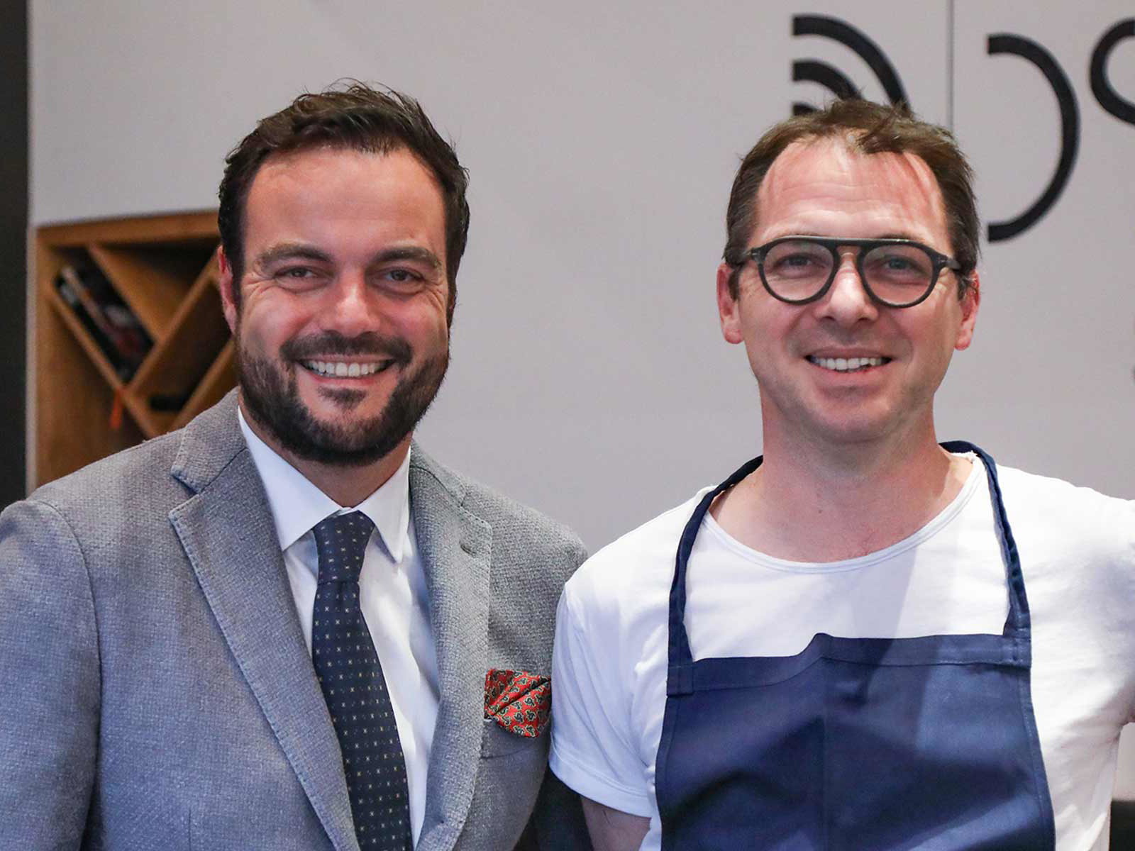 General Manager Christian Zandonella und Gastkoch Max Stiegl