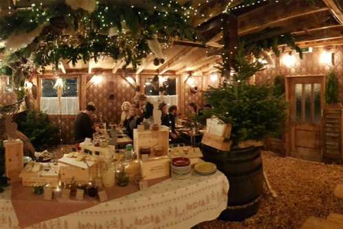 Die Raclette-Hütte «Godin» in Pontresina