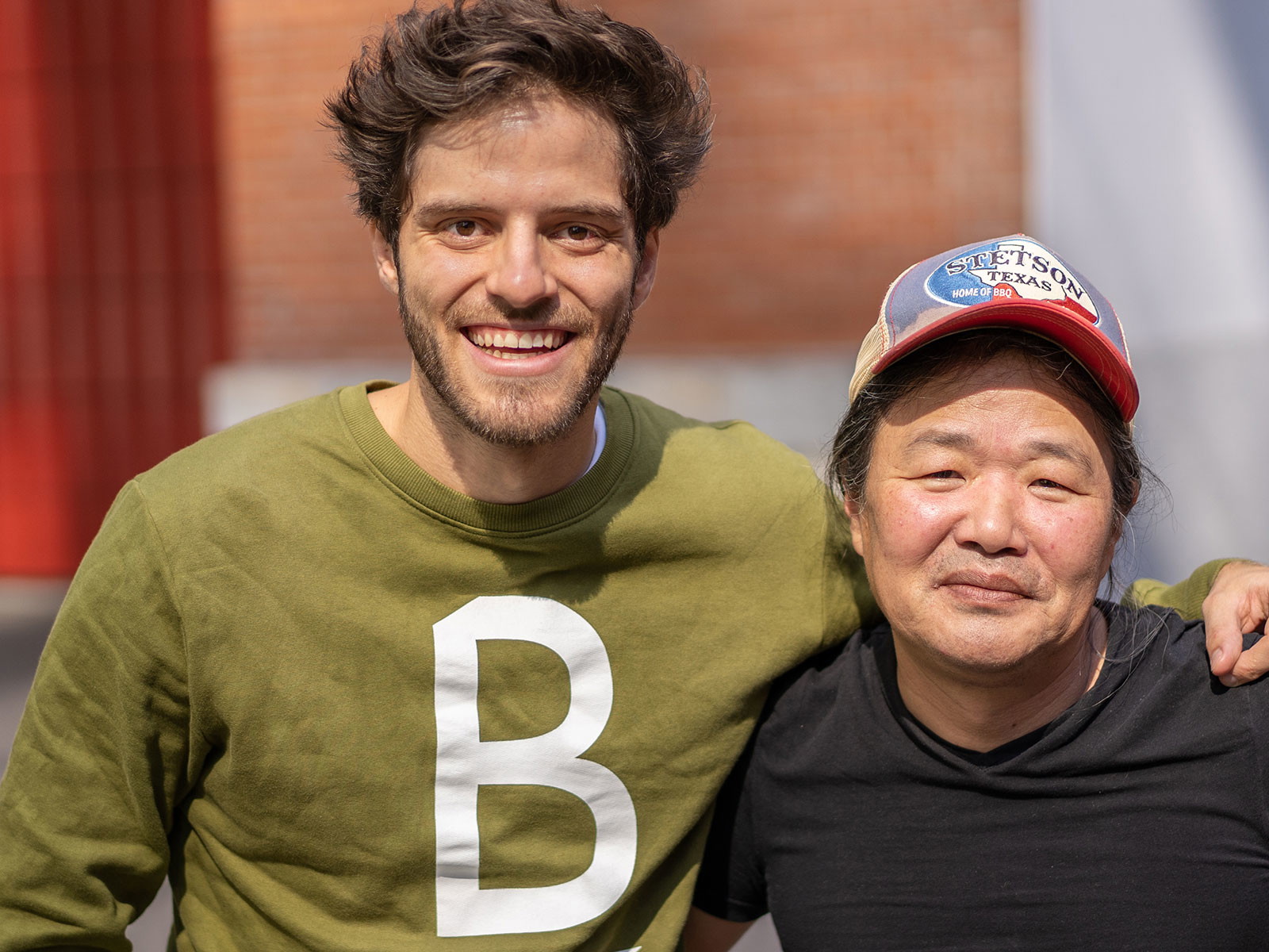 Maximilian Baumann und Gastronom Alex Jakob