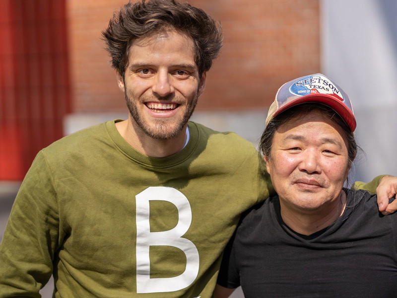 Maximilian Baumann und Gastronom Alex Jakob