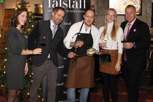 Michael Jank (Geschäftsführer Plangger Delikatessen Seefeld), Tobias Wussler (Restaurant »Ponyhof«, Gengenbach, Schwarzwald) und Stefan Schertler (Leitung Marketing &amp; Sales Casino Seefeld)