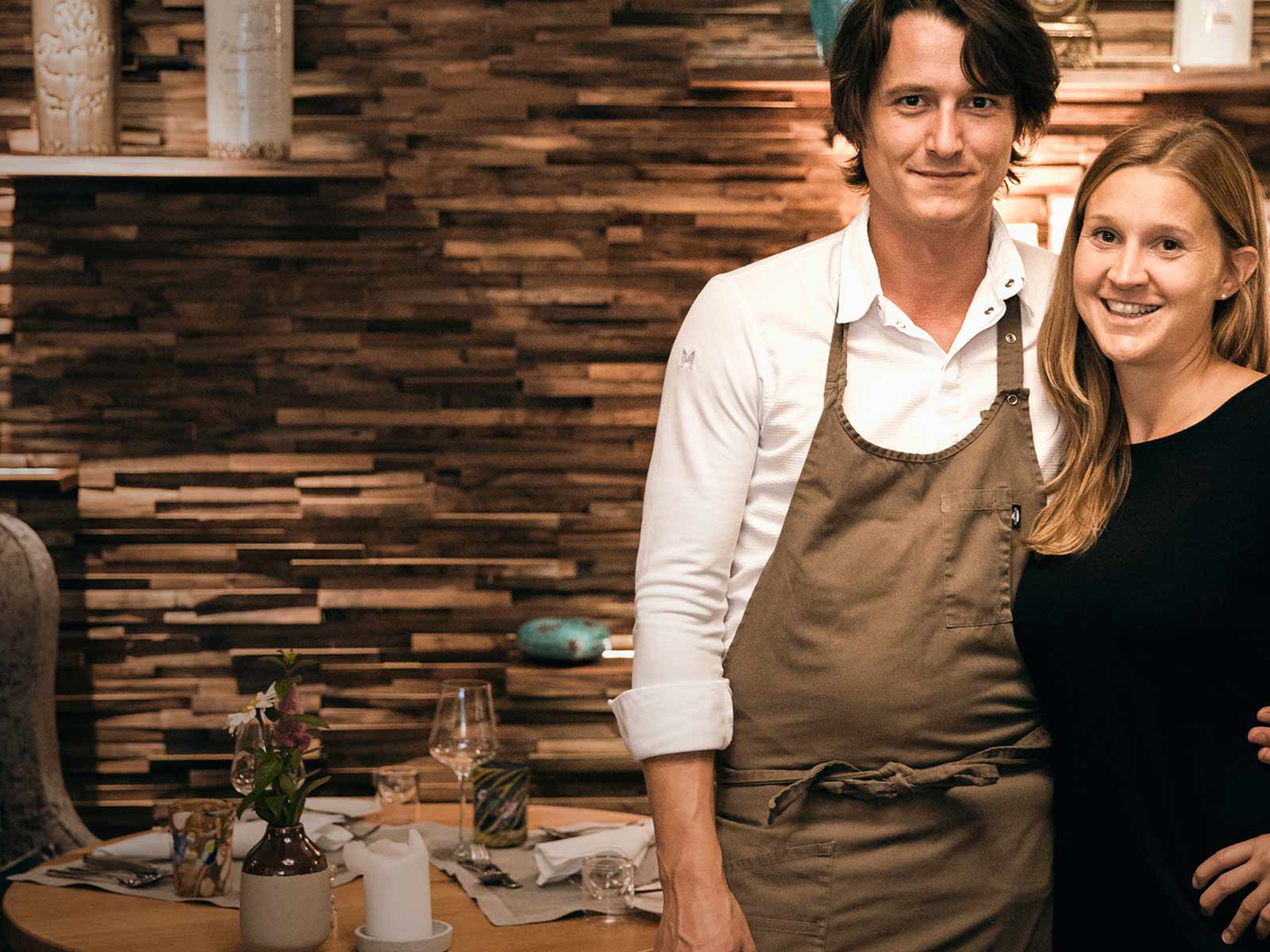 Küchenchef Thomas Hofer und Gastgeberin Eva-Maria Pürmayer