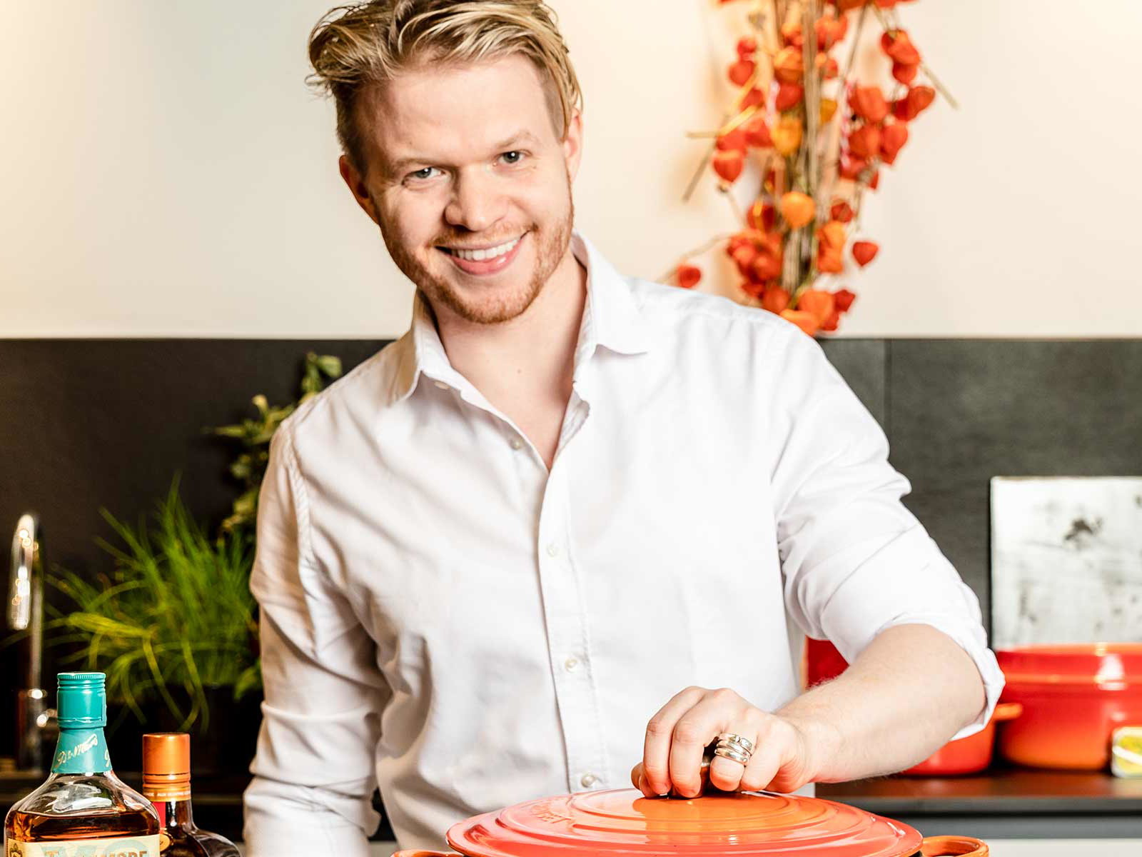 Julian Kutos in seiner Kochschule