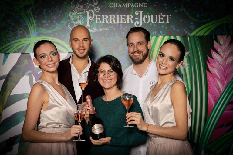 Alexander Knoll (Betriebsleiter »Landhauskeller Graz«), Daniel Marg und Regina Loster (Marketingleitung Pernod Ricard Austria).