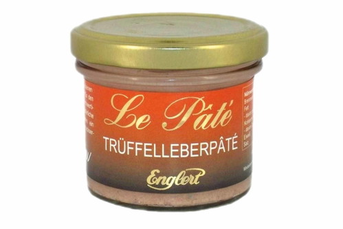 Leber, getrüffelt Seit mehr als 160 Jahren stellt die Feinkostmanufaktur »Englert« Spezialitäten wie getrüffelte Pasteten oder Steinpilzsuppen im Glas her. Als festliche Vorspeise eignen sich zum Beispiel die Leberpatés im Glas, etwa von Gans, Ente (beide ungestopft) oder Wild, zusätzlich noch mit etwas Trüffel verfeinert. Um € 2,29 (exkl. USt). schenkel.at