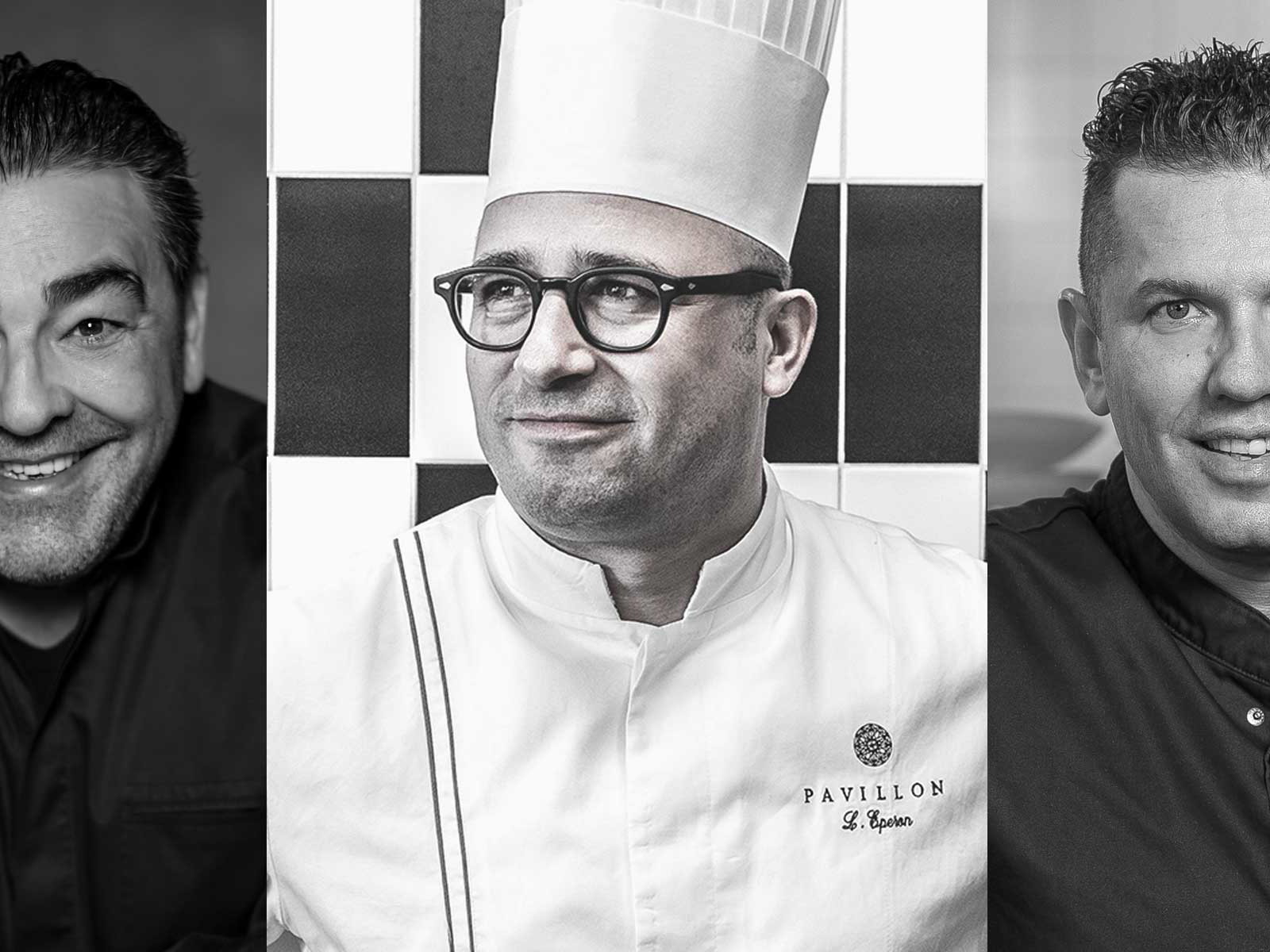 Die drei Spitzenköche Juan Amador, Laurent Eperon und Jacob Jan Boerma