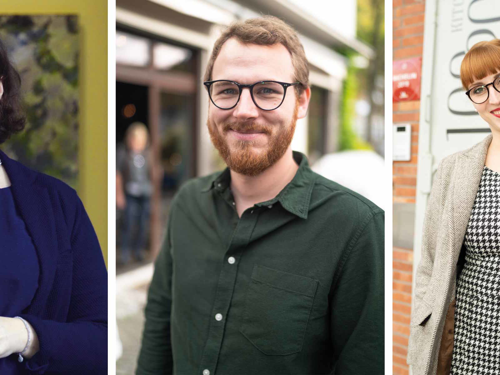 Die Nominés: Désirée Seinheuer, Tibor Werzl und Sophie Lehmann.