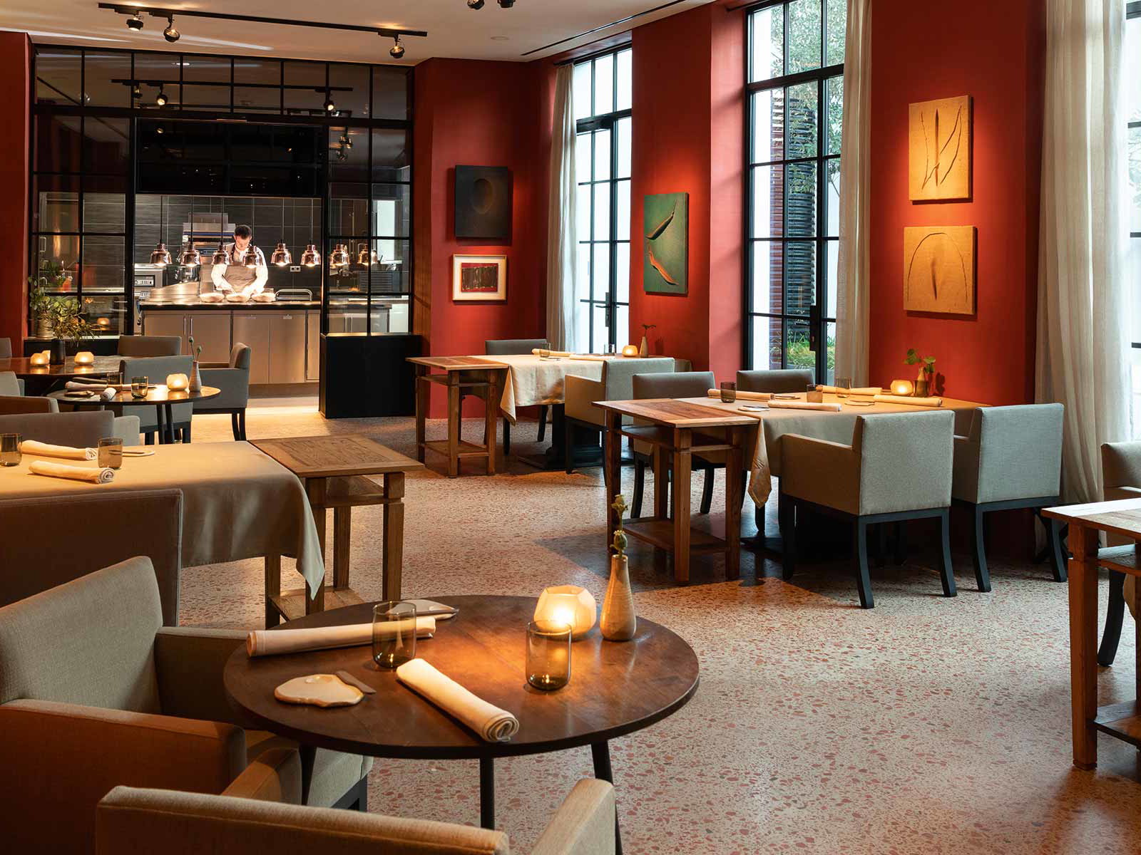Die Entwürfe fürs ästhetische Gourmetrestaurant »PURS« stammen von Designer Axel Vervoordt.