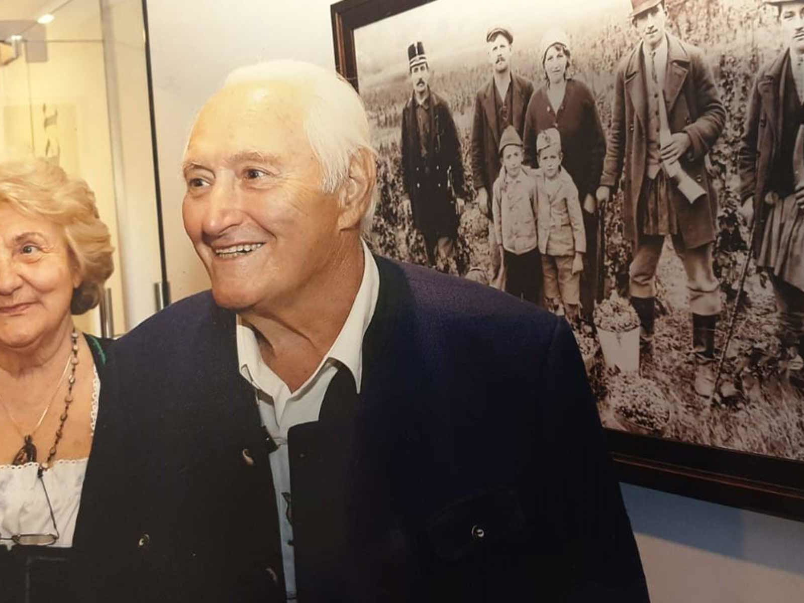 Ernst Huber mit seiner Frau Gerti