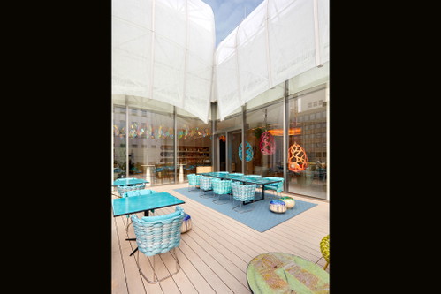 Die Terrasse des «Le Café V»