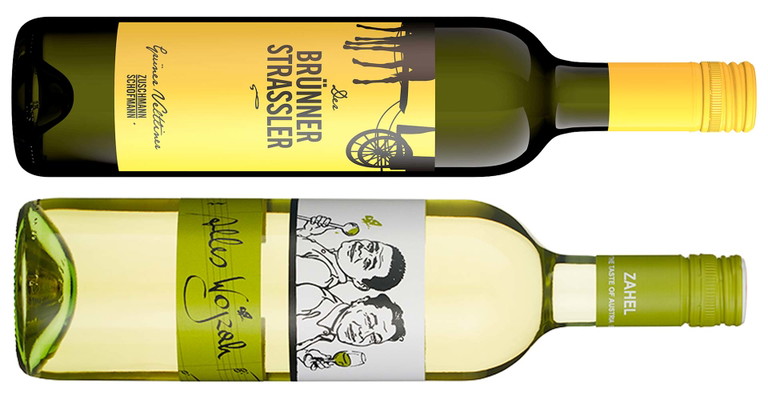 Weinbegleitung zum Ball der Bälle: Brünnerstraßler von Zuschmann-Schöffmann und »Alles Wojzah« vom Weingut Zahel. 