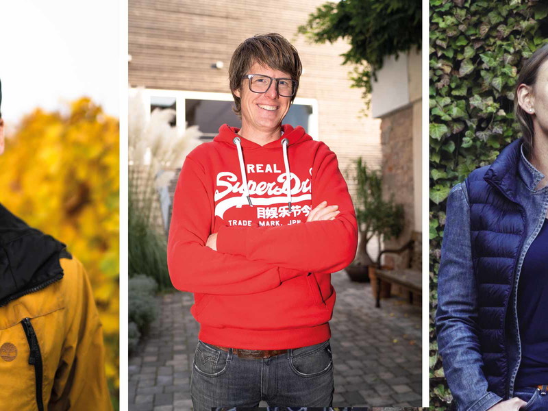 Die Nominés: Johannes Hasselbach, Sven Leiner und Caroline Diel.