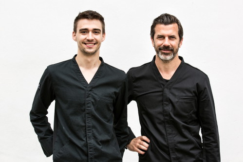 Andreas Caminada mit Küchenchef Daniel Zeindlhofer