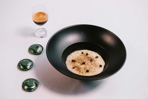 Risotto mit Kapern, Limette und Kaffee