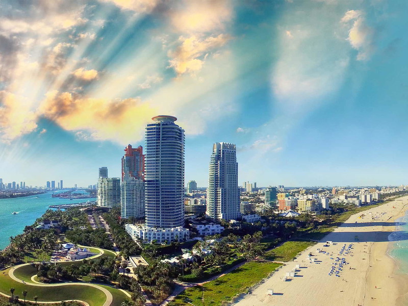 Wer seine Reise in Miami beginnt, sollte die Gelegenheit nicht ungenutzt lassen, durch Miami Beach zu streifen.